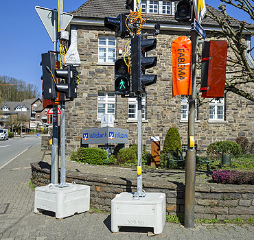 Aufbau in Biesfeld mit Betonfundament