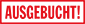 ausgebucht