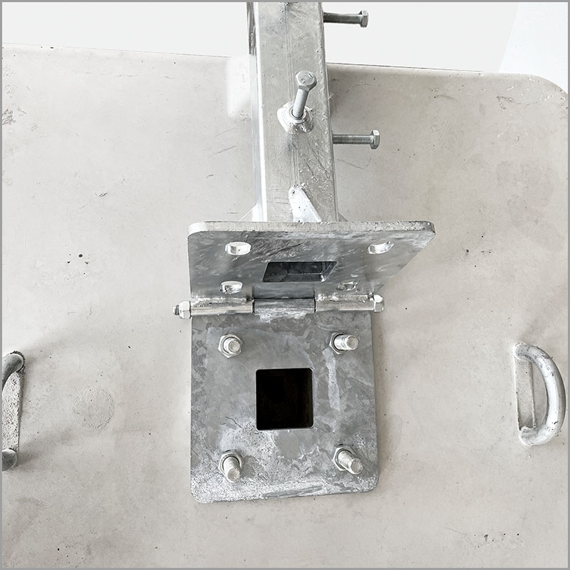 Mastadapter für Betonfundament